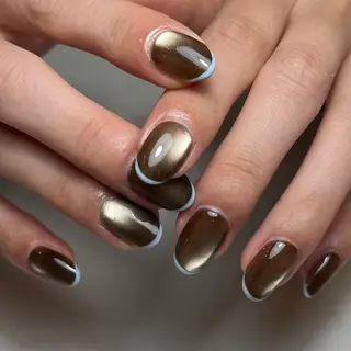 ネイル 0203ムニムサン 💙Harukaのネイルデザイン