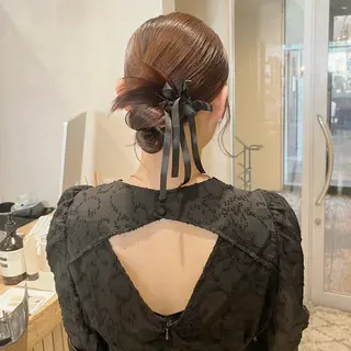 ミディアム ヘアアレンジ SiLO yuri andoのヘアスタイル