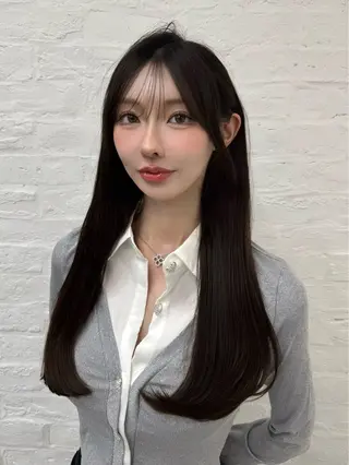 ロング カラー 高島大登/顔周り /レイヤーカットのヘアスタイル