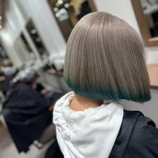 ミディアム 髪質改善/ ブリーチ/中尾のヘアスタイル