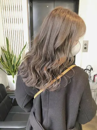 セミロング ヘアアレンジ カラー GiseL 博多 ジゼル　博多のヘアスタイル
