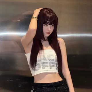 ロング カラー 💖大人韓国ヘア💖 韓国艶カラー【銀座】のヘアスタイル