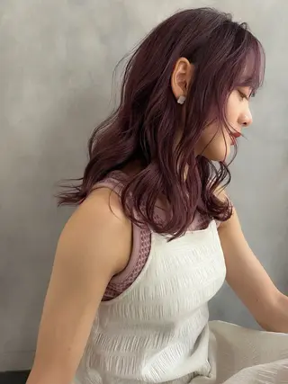 セミロング カラー Grow by NYNY 打越裕樹のヘアスタイル