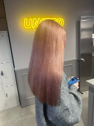 ロング カラー パーマ ヘアアレンジ メンズ キッズ ブリーチなしカラー/ ブラウン/レイヤーのヘアスタイル