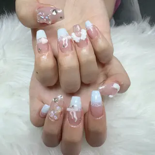 ネイル 🎀nana🫧 ワンホンネイル🎀のネイルデザイン