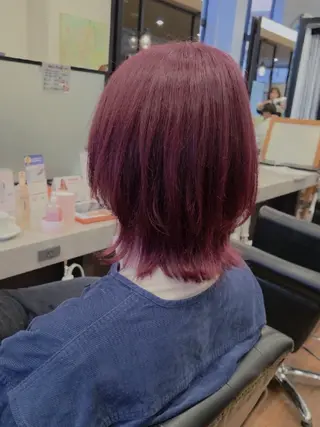 カラー ミディアム 関口 友菜のヘアスタイル