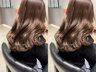 セミロング カラー 髪質改善/縮毛矯正 レイヤー/松川匠のヘアスタイル