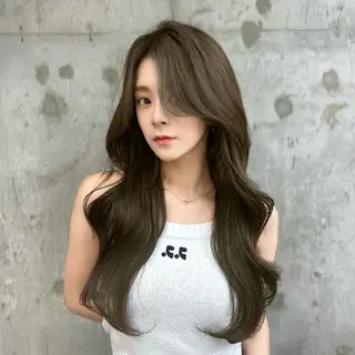 ロング カラー 髪質改善/韓国ヘア レイヤー/新宿/ロミのヘアスタイル