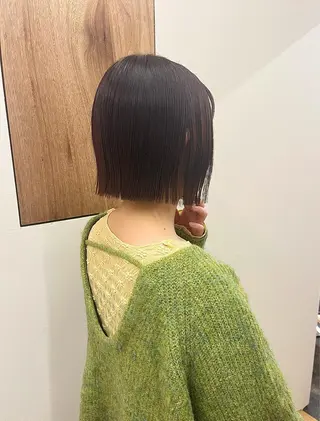 ショート カラー 西山 紗耶香🪽 透明感カラー/ボブのヘアスタイル