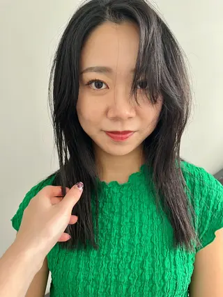 セミロング カラー 顔周りカット/透明感 カラー✂️MEIのヘアスタイル