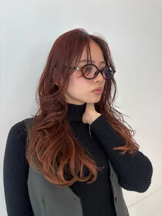 ロング 韓国風🦋🦋モテ ヘアMIKU/表参道のヘアスタイル