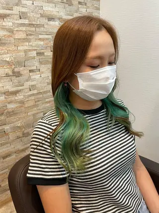 ロング STAR RIVER所属・YUI/ ブリーチカラー🌷のヘアスタイル