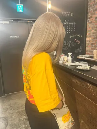 セミロング カラー hair&spa ciel所属・hair&spa ciel/川島　空のヘアスタイル