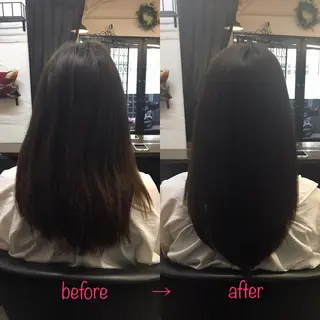 ロング 縮毛矯正&髪質改善 MAILHAIRのヘアスタイル