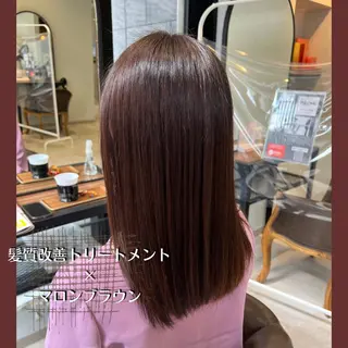 セミロング カラー 💎エクステ専門店 BIZE梅田🇰🇷のヘアスタイル