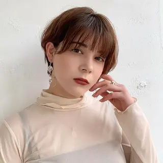 ショート カラー Sana / 韓国ヘア / カラーのヘアスタイル