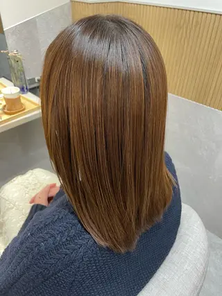 セミロング 西 めぐみのヘアスタイル