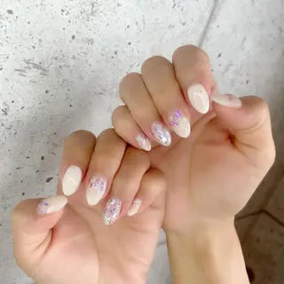 セミロング カラー パーマ ヘアアレンジ メンズ キッズ ネイル マツエク・マツパ アイブロウ Salon Ｋのネイルデザイン