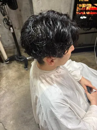 ショート メンズパーマ/暖色 tsugu💞のヘアスタイル