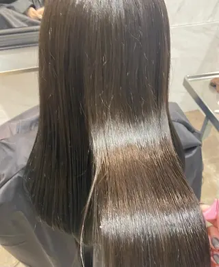 ロング カラー youres hair東新宿店所属・新宿⌇韓国風ヘア ⌇透明感カラーのヘアスタイル