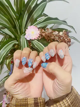 セミロング 💜MIYA nail川崎店のネイルデザイン