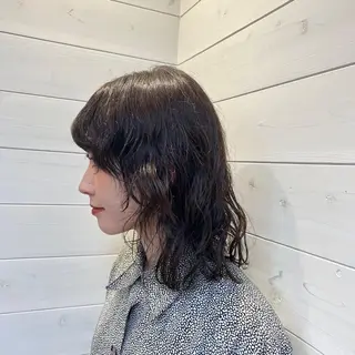 ミディアム カラー パーマ 🍇おぐら めぐみ🍇のヘアスタイル