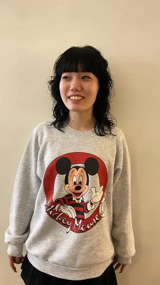 セミロング カラー パーマ 酸性ストレート/ 髪質改善/イソヤトモのヘアスタイル