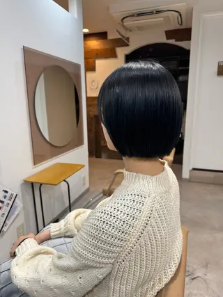 ミディアム 水口 莉央のヘアスタイル