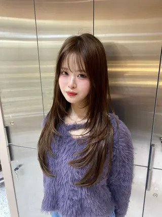 ロング カラー ⟡韓国ボブ/艶カラー /韓国🌙Yuukaのヘアスタイル