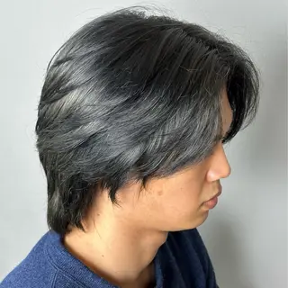 ミディアム カラー メンズ ADOR所属・韓国ヘアADOR HARUKIのヘアスタイル