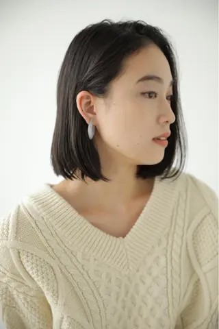 ミディアム カラー 竹本りんか/梅田/ 新大阪/天王寺のヘアスタイル