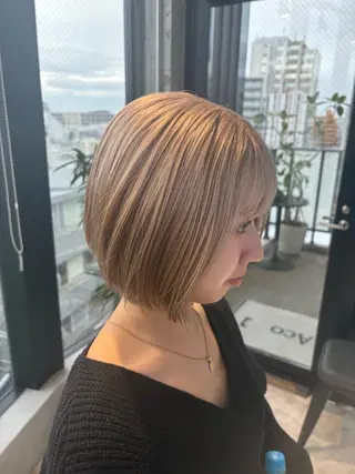 ショート カラー 茅ヶ崎/ハイトーン/ Ramuのヘアスタイル