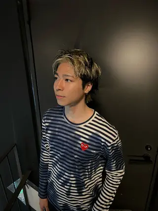 ショート カラー メンズ 🌀toa/波巻き✨ /メンズパーマ／栄のヘアスタイル