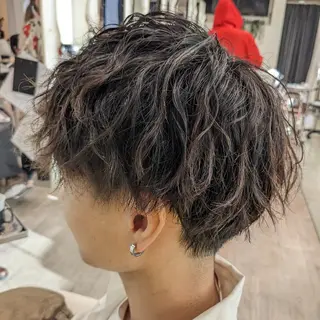 ショート メンズ パーマ 小川 健治✨のヘアスタイル
