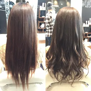 ミディアム セミロング ロング カラー Re:ta KANZOのヘアスタイル