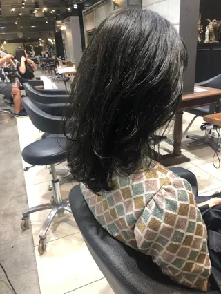 ミディアム マンツーマン／韓国 ヘア‎Amiのヘアスタイル