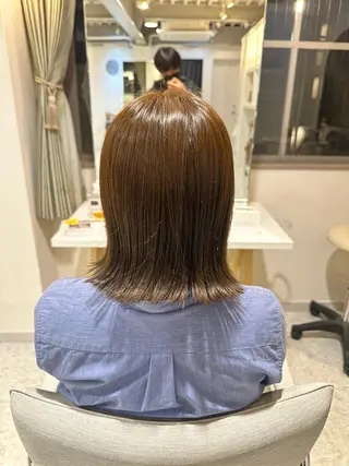 ミディアム カラー 馬渕 拓海のヘアスタイル