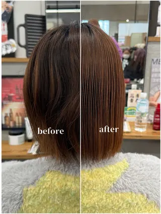 ショート 小島 咲音/艶カラー /酸性ストレートのヘアスタイル