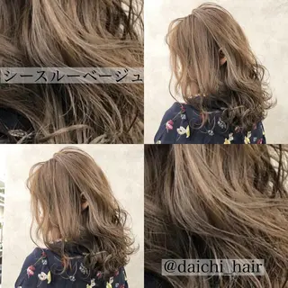 ミディアム カラー ヘアアレンジ Alea by  little横浜所属・💞あざと可愛い💞 児玉大地のヘアスタイル