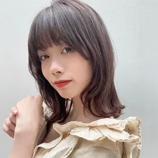 ミディアム カラー 🪭risa 暖色/レイヤー🪭のヘアスタイル