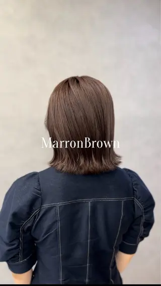 カラー Aya/大阪梅田 /艶カラーのヘアスタイル