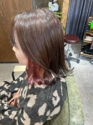 ミディアム カラー uru"所属・uru" すずきさゆりのヘアスタイル