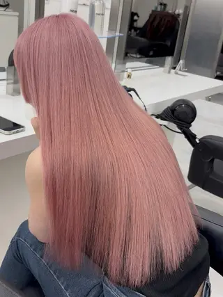 ロング カラー モテ髪💕ハイトーン ベージュ yuriaのヘアスタイル