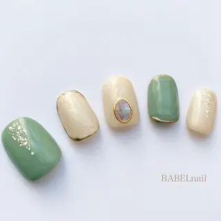 ネイル BABELバベル所属・江戸川橋✨BABEL 【バベル】大人可愛いのネイルデザイン