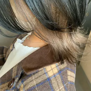 ミディアム カラー chouette/ 根本優希のヘアスタイル