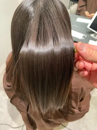 ロング 難しい髪質の縮毛矯正 高岡/射水/髪質改善のヘアスタイル