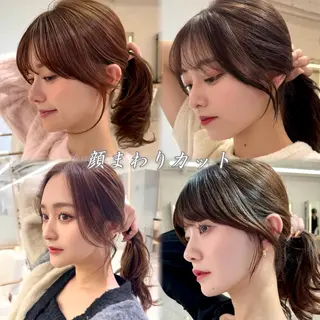 ロング 韓国レイヤー/ 顔まわり/西野和裕のヘアスタイル