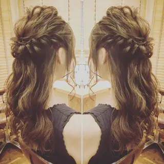 セミロング ヘアアレンジ ✨🌿大人可愛い愛さ れhair🌿✨松本のヘアスタイル