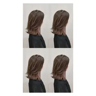 ミディアム カラー 店長✨レイヤー✖️ 髪質改善✖️韓国ヘアのヘアスタイル
