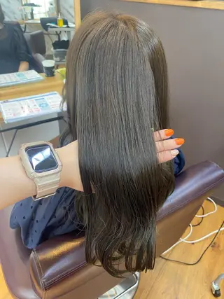 ロング カラー 透明感カラー/韓国 ヘア🩶yuri🩵のヘアスタイル